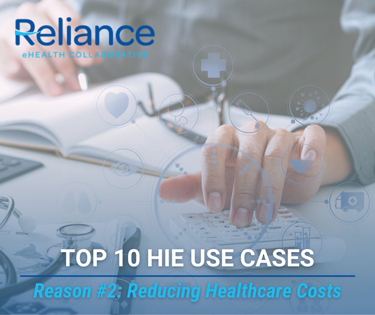 efmaddox's tweet photo. RelianceHIE: Did you know that Health Information Exchanges (HIEs) can help reduce healthcare costs by eliminating duplicate testing and unnecessary medical procedures? Learn more: https://t.co/75AZ1RmwB8 https://t.co/G4mOJzE5ci
