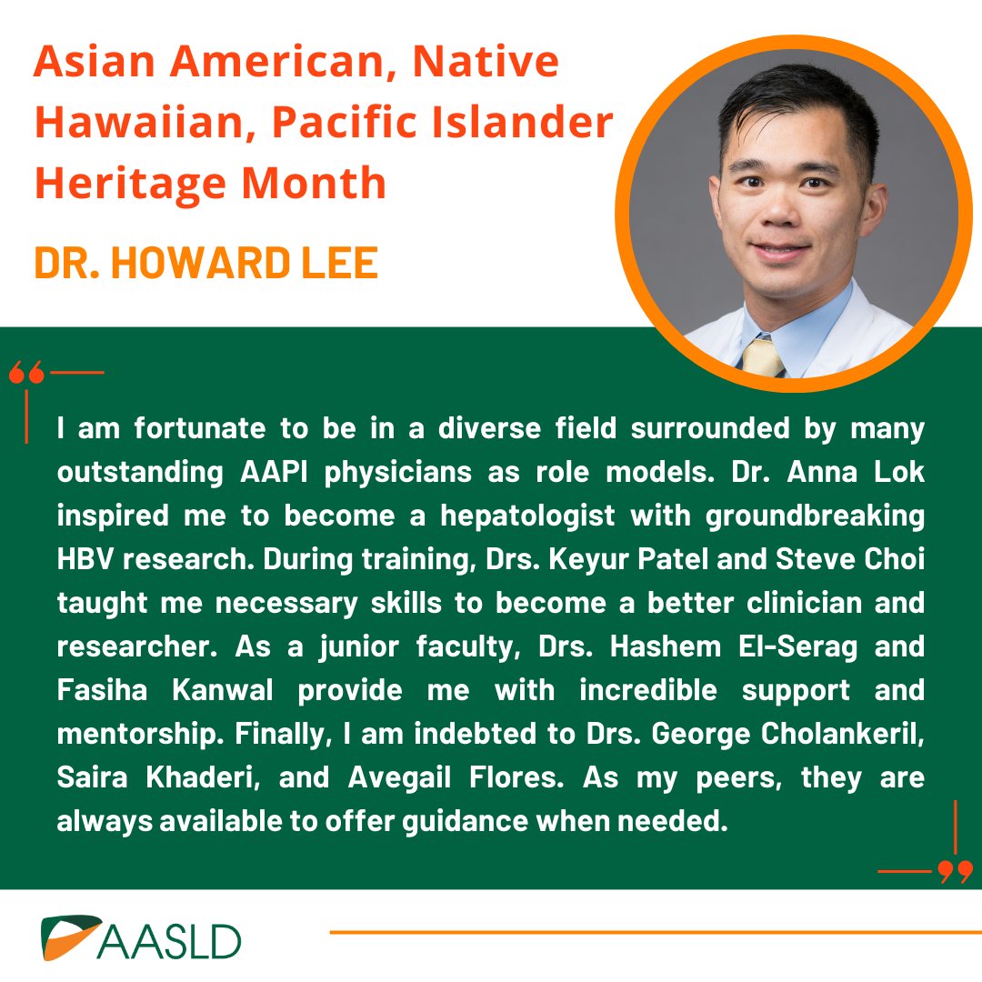 AASLD (@aasldtweets) on Twitter photo This #AANHPIHeritageMonth, we're honored to highlight Dr. Howard Lee! <a href="/HowardTLeeMD/">Howard T. Lee MD FAST</a> #LiverTwitter This #AANHPIHeritageMonth, we're honored to highlight Dr. Howard Lee! <a href="/HowardTLeeMD/">Howard T. Lee MD FAST</a> #LiverTwitter