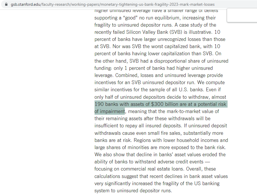GatitoInmeegran's tweet photo. #Biden,#Fed SAYS722 #banks(#Unrealized #loss>50%#capital)'re@#risk(>190MidSize@#Stanford #paper)BUT2,315($11T)'re #insolvent@#MarkToMarket(#InterestRate)basis(@nyuniversity SAYloss=$1.7T)&amp; #Congress WON'Treverse #Trump's2018 #deregulation→PUSH@FedLevel4ENHANCED #FDIC #insurance! https://t.co/yeZs5t6Szv