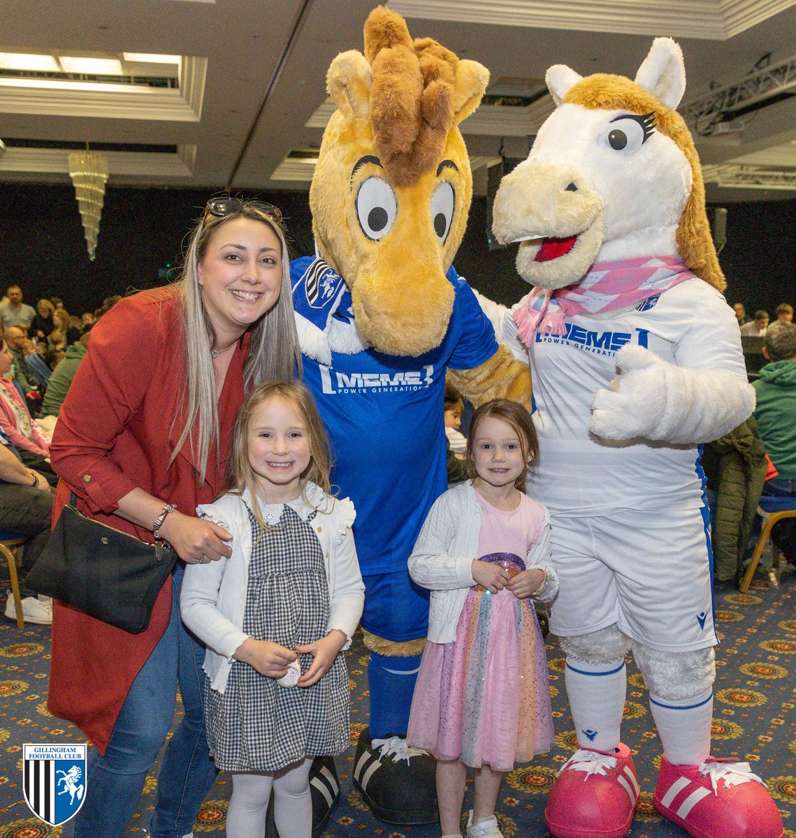FoundationGFC's tweet photo. And, of course, it's always good to see our very own mascots, Tommy and Tammy! 💙

#Gills https://t.co/7neajZhTtf