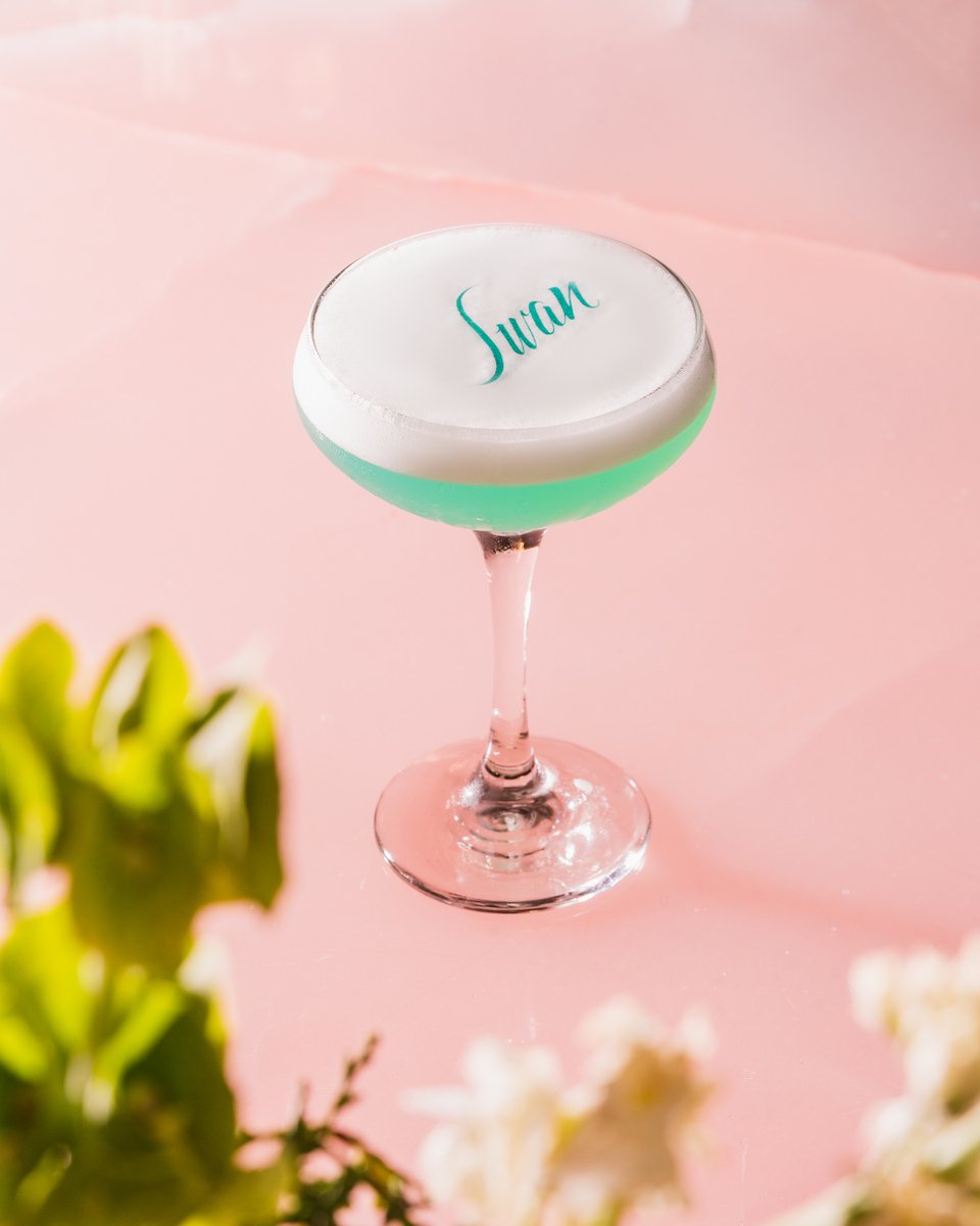 Savor our signature Swan cocktail 🦢