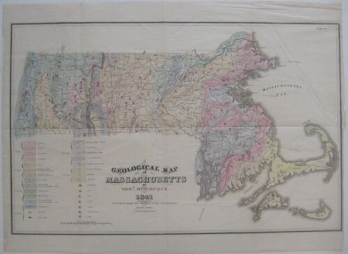 NewWorldMaps's tweet photo. Happy #MapMonday!
Original 1841 antique geological map of #Massachusetts, with a color key to formations.
$249.99
Find more handsome maps at our top-rated eBay store:
https://t.co/qeEu4HZlXi
#maps #antique #history #cartography #ephemera #geography #geologicalmap #geology https://t.co/T6BwXAelib