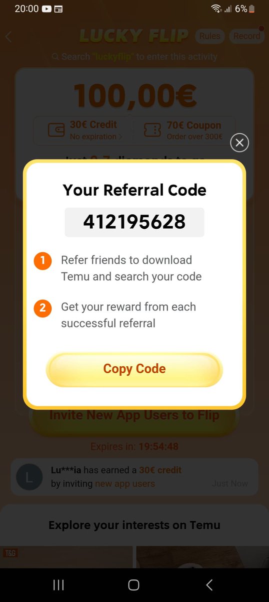 Borderlline_'s tweet photo. Usa il mio codice sull’app TEMU per vincere 100€. Ricambio tutti☀️
Codice:
412195628
#temu #TEMU #code #win #temucode https://t.co/2q3VfPGba7