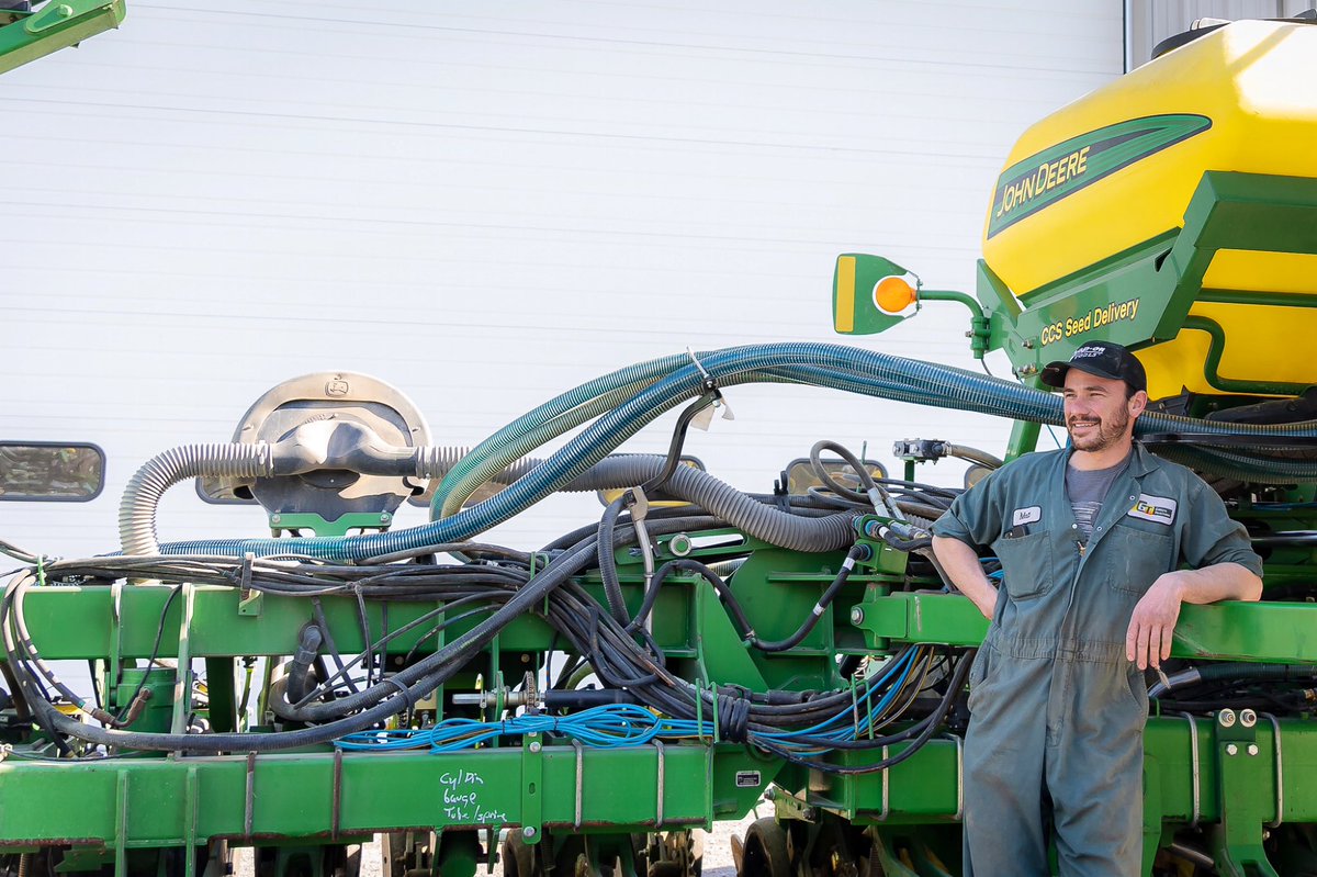 As spring seeding and planting is •finally• rolling along, we have to thank our incredible service + parts teams for getting everything ready and continuing to support our customers. 
Matt Connell works as a tech at Omemee, just one of our fine team of  'problem solvers'!
