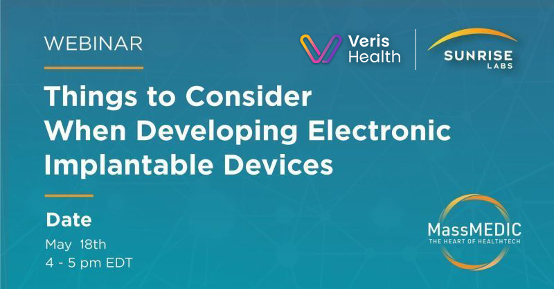 Join James Mitchell, MD from <a href="/VerisHealth/">VerisHealth</a>, Jacobs from @SunriseLabsInc, and Kevin Sweeney from Resolution Medical for this week's <a href="/MassMEDICouncil/">MassMEDIC</a>  webinar.

Register now: bit.ly/42B5jKh

#digitalhealth #medicaldevices