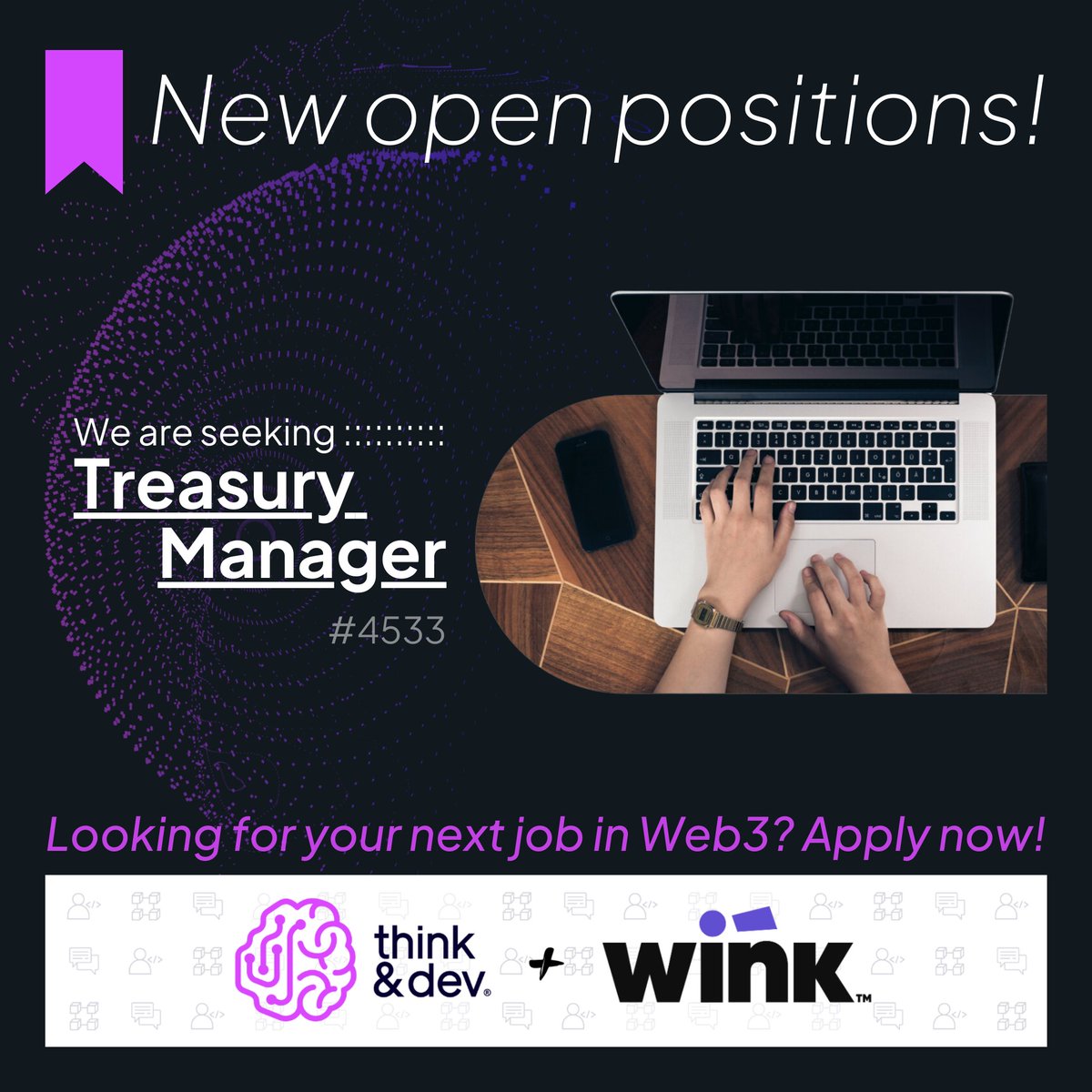 ThinkandDev's tweet photo. ¡Estamos buscando #TreasuryManager! https://t.co/lTAmPC4QNm