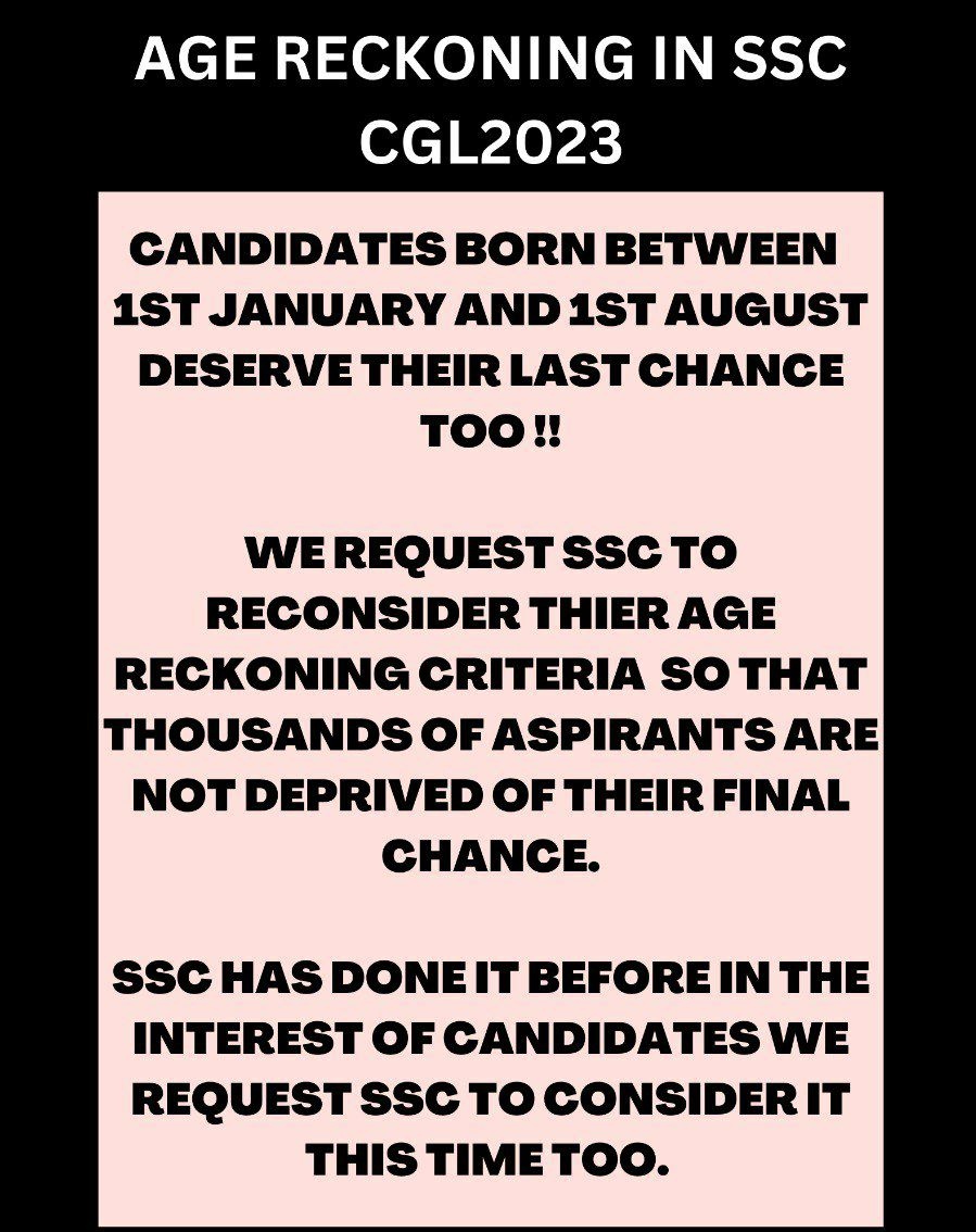 vidya18487229's tweet photo. @narendramodi We want our last attempt of SSC CGL 2023, please give us a chance @DoPTGoI
@narendramodi @PMOIndia
@DrJitendraSingh @sureshpprabhu @DrRamOfficial @AmitShah
 @rajnathsingh
#UnfairSSC #SSC_CGL_1_JAN #ssc_1jan https://t.co/M0SZXQD63G