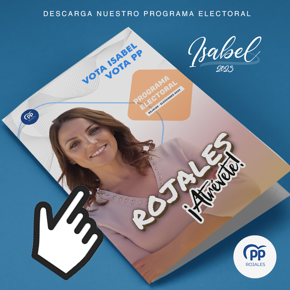 PPRojales's tweet photo. Ya puedes leer y descargar nuestro programa electoral completo aquí:
📷 https://t.co/N0xseGxKOh
VOTA ISABEL, VOTA PP, ¡ROJALES ATRÉVETE!
#rojalesatrevete #popularesrojales #isabelbernavidal2023 #partidopopularrojales #Rojales https://t.co/9PO2JegCbg