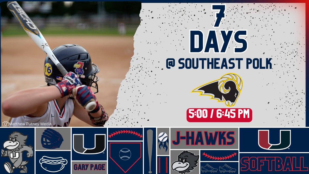 jhawksb's tweet photo. ONE WEEK!! 

One week from today we open our season against Southeast Polk! https://t.co/jWHZ3FkgtF