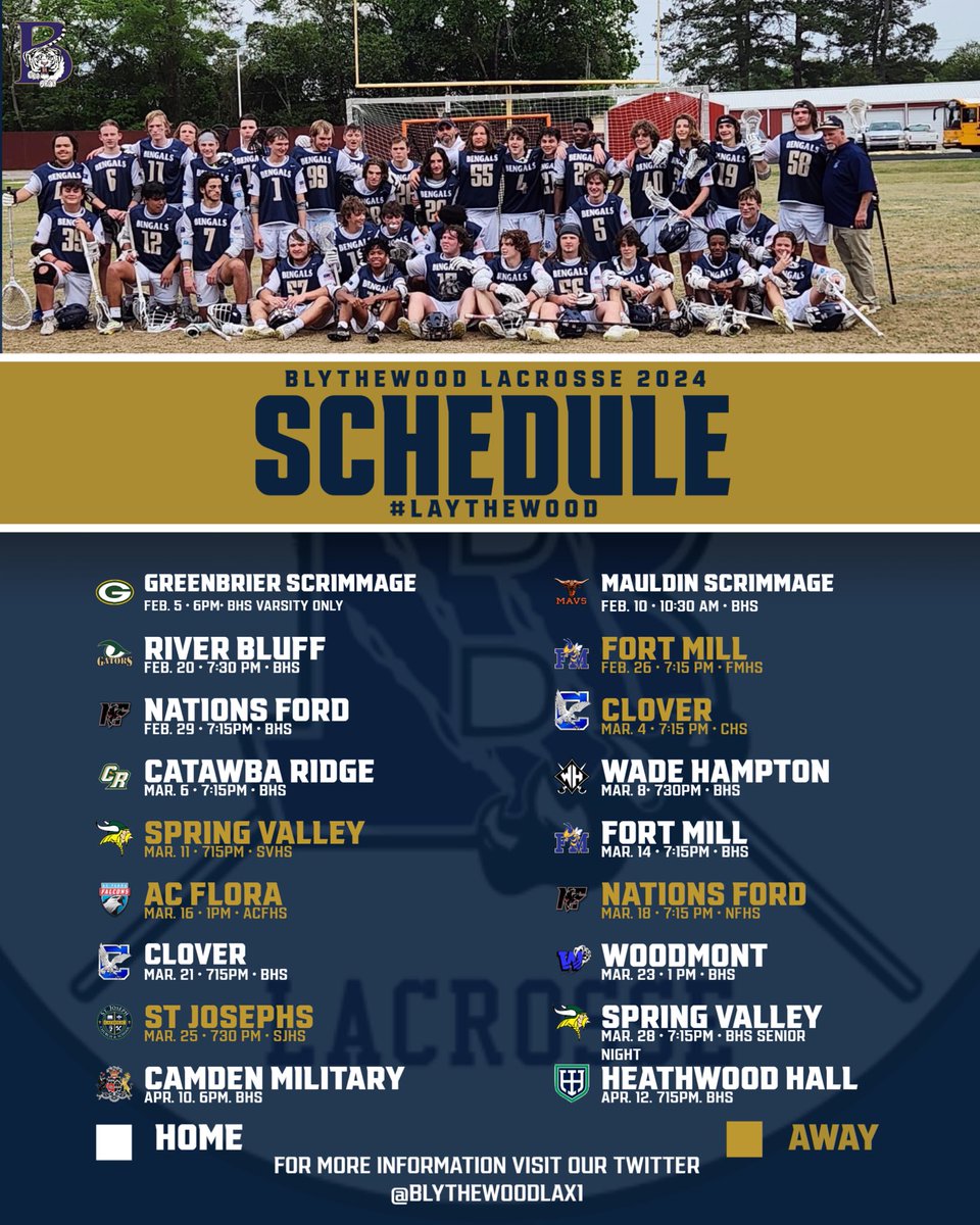 Tentative 2024 LAX Schedule!
