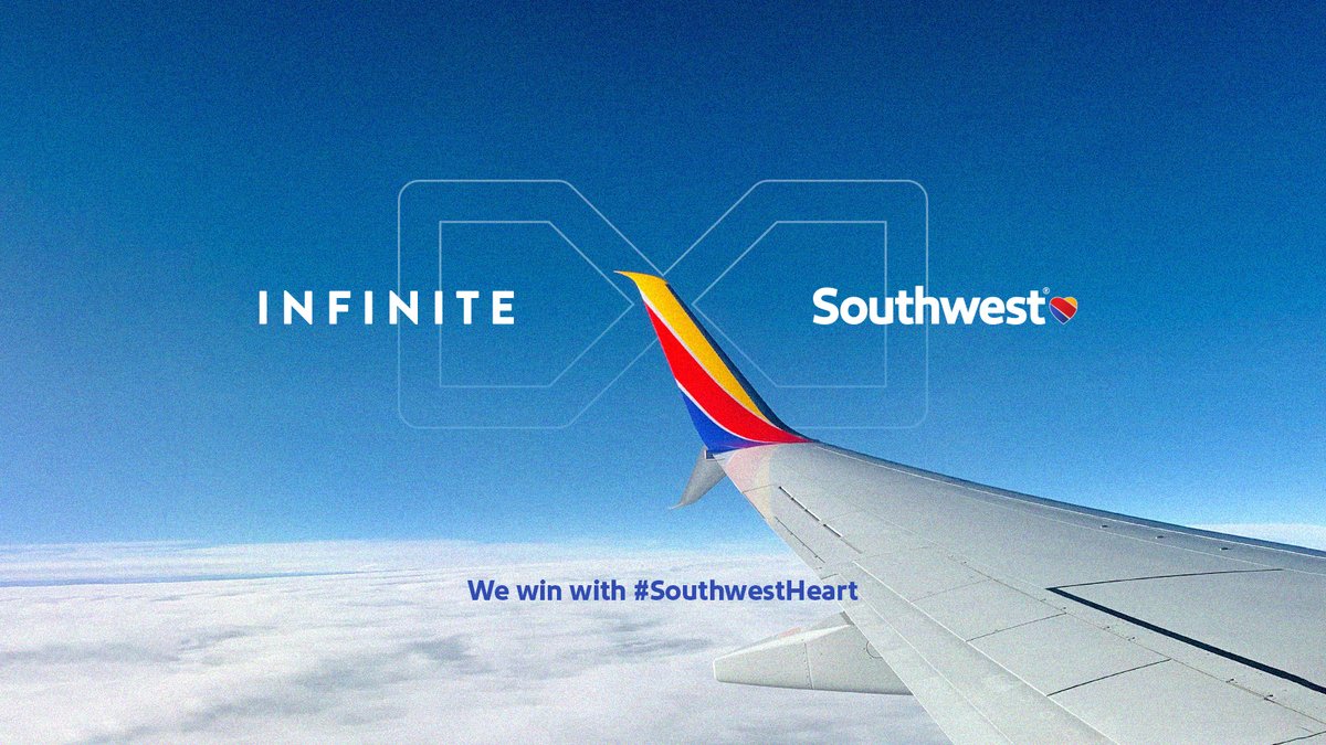 InfiniteAgency's tweet photo. While millions have a heart for flying with @SouthwestAir, we’re excited to help millions more experience their #SouthwestHeart as their newest experiential partner. https://t.co/9o182NH7Pm