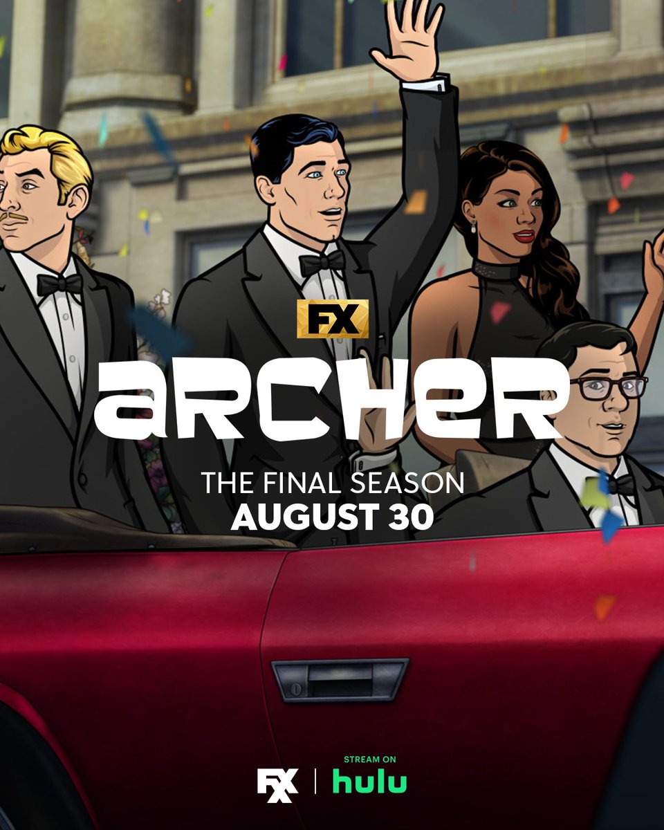 The final season of #Archer will premiere on August 30.