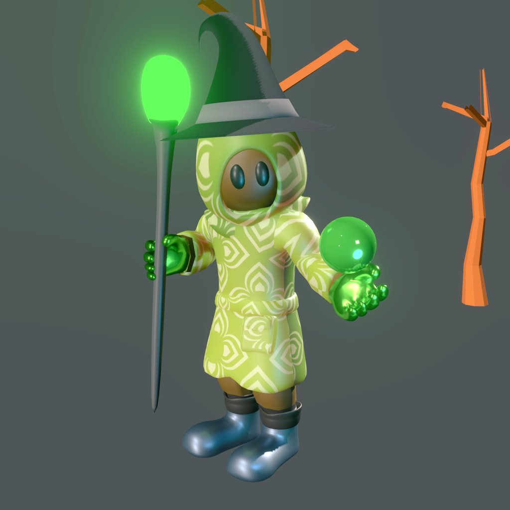 Polishing up the green mage characters for <a href="/wzrdz_nft/">Wzrdz on SOL</a> project as we are thrilled to be a part of this Huge project, join the community today!

#NFTCommunity #cycles #Wzrdz #nft #charactermodel