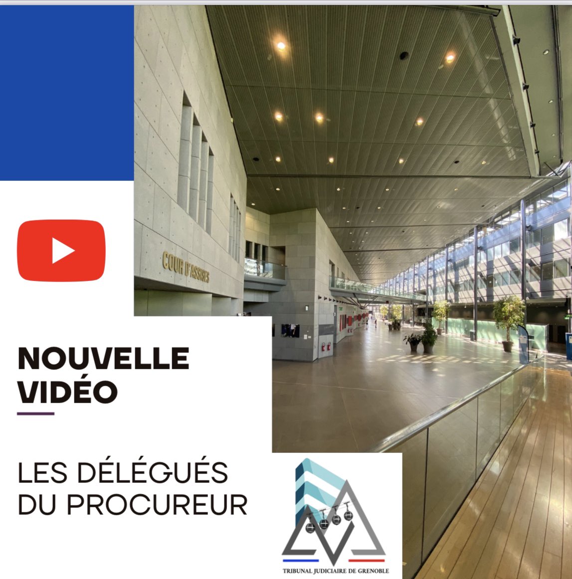 La troisième vidéo de la chaîne YouTube du parquet est disponible ici: youtu.be/ta9J-c85dNs
Merci aux délégués du procureur, au maire de La Mure et à mon chef de cabinet pour leur participation ainsi qu’à notre stagiaire <a href="/melxdie38/">Melodie Dubois</a> de <a href="/IUT2Grenoble/">IUT2 Grenoble</a> pour son aide précieuse !