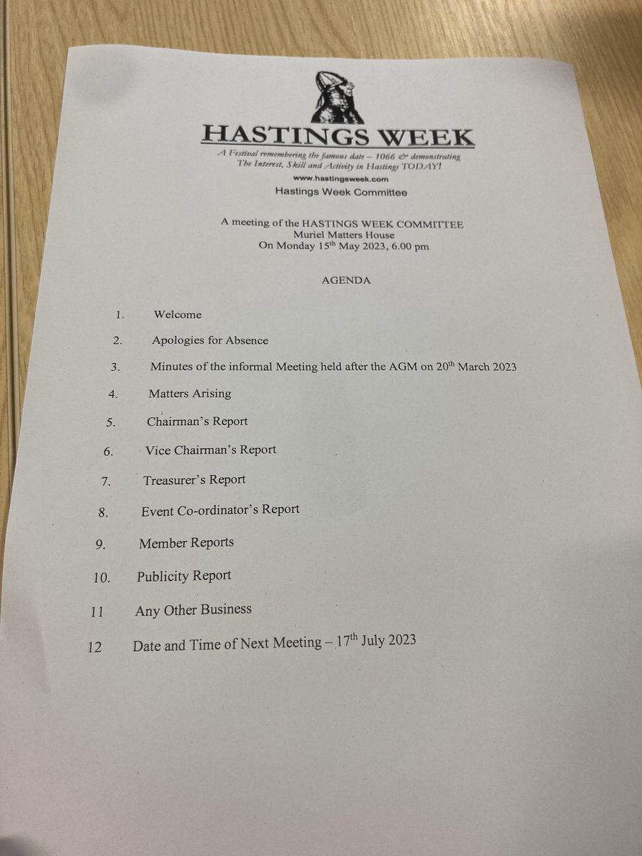 BaconBoy1989's tweet photo. I have just attended a #HastingsWeek Committee #Meeting at Muriel Matters House. I would like to thank all of the volunteers for #Hastings Week for their hard work and dedication to our Borough. https://t.co/YCJUunMZuX