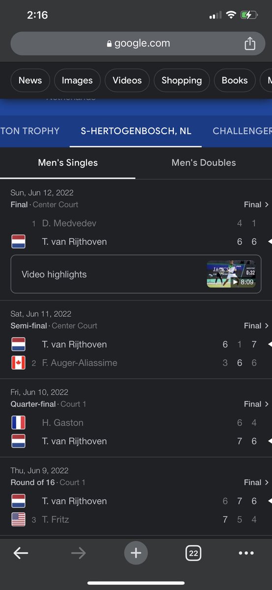 PerimLock's tweet photo. @Untouchable_gmr @WTAGodfather he can probably make a run at this tournament but for the future probably just a solid #70-100 ranked player. reminds me of Tim Van Rjit’s run last year prior to wimbledon. https://t.co/sXlnwQF5SF
