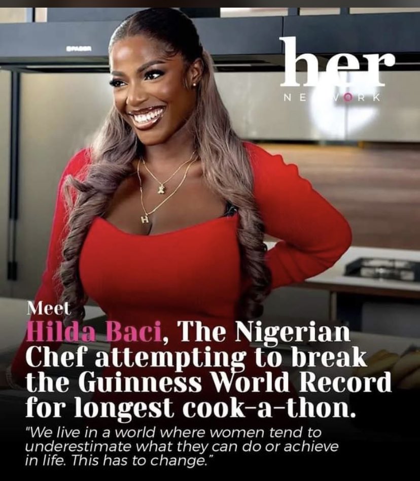 houseofpesh's tweet photo. When I see her,,I see determination 
#GuinnessWorldRecord #100hrs #HildaBacci https://t.co/2e564jbgau