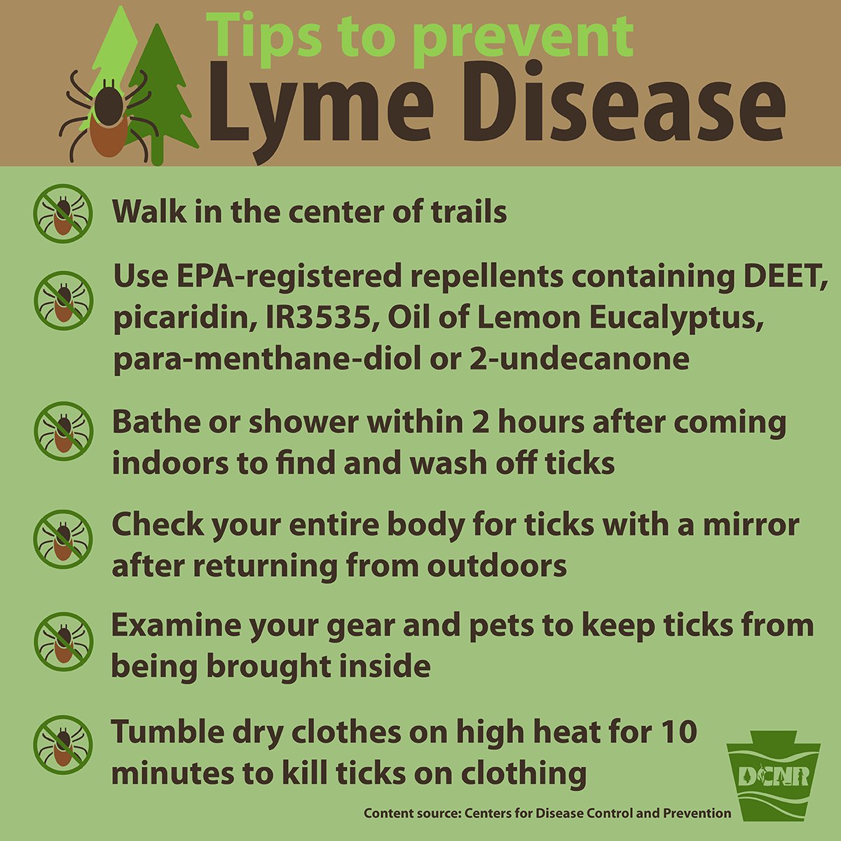 DCNRnews's tweet photo. Don’t forget to check yourself and pets for ticks after spending time in #PaStateParks and #PaStateForests, especially now when ticks can be about the size of a poppy seed -- making them difficult to find. Learn more ➡️ https://t.co/LDgbkofeq6. #LymeDiseaseAwarenessMonth https://t.co/d1TnJ8HYAo