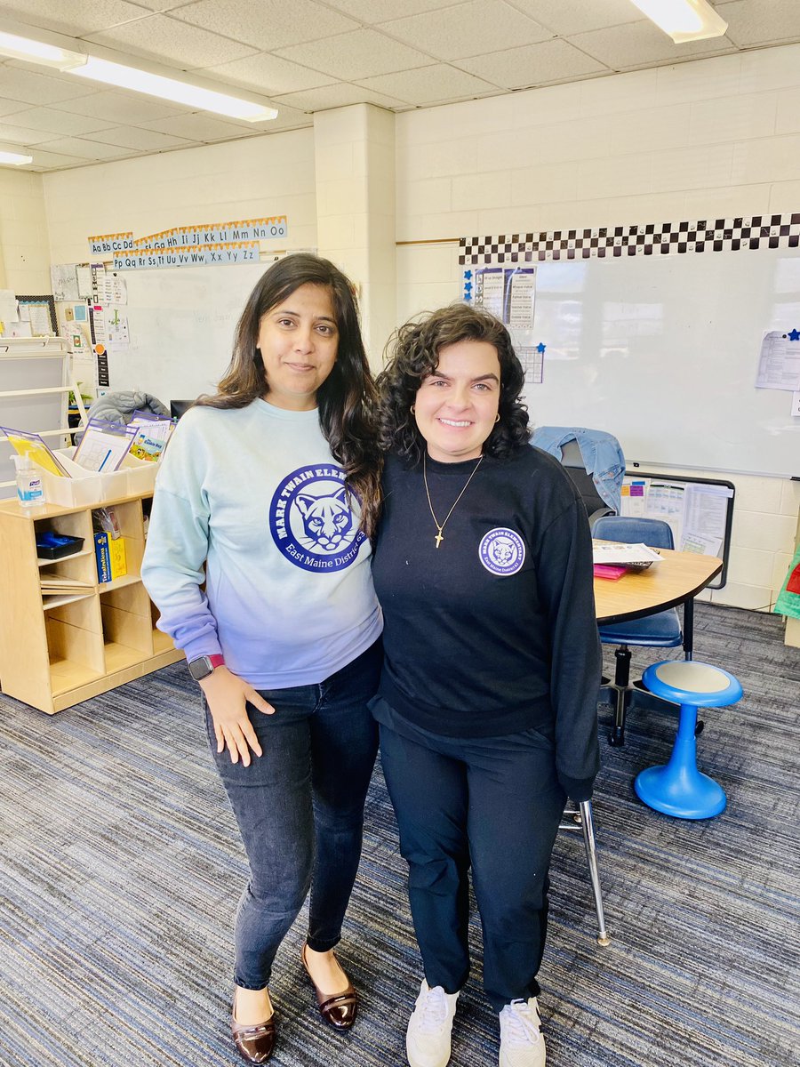 A perfect way to start my Monday!!!! A customized MarkTwain shirt with my name on it!!!! Thank you Ms. David❤️ for this thoughtful gift and your creativity!! You are awesome! Love working with you!!! <a href="/MarkTwainD63/">Mark Twain School</a> <a href="/sussman_howard/">Howard Sussman</a> <a href="/EllianEydis/">Ellian Eydis</a>