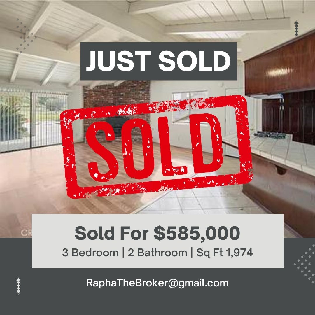 RaphaTheRealtor's tweet photo. #JustSold #homesforsale #RealEstateAgent #realestateinvesting #RealEstateNews Please Contact me if you are looking to #buyahome or #sellahome RaphaTheBroker@gmail.com (909)568-9354 Stop #PayingRent stop Paying someone else's mortgage. https://t.co/rsdPX0cgTm