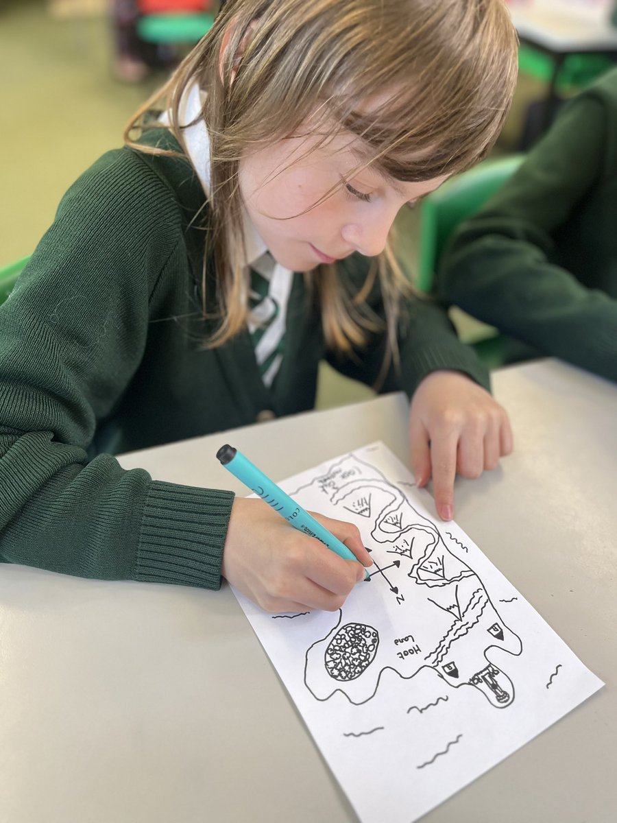mrs_whelan's tweet photo. Holly class made their own maps 🗺️ 🧭based on @kmlarwood book, The Legend of Podkin One-Ear 🐇, ready for our own owl-based 🦉 journey writing ✍️ next week! @stokenchurchps The children had brilliant place name ideas! #talonfell #owlmouth #featherton https://t.co/xwes3HveNi