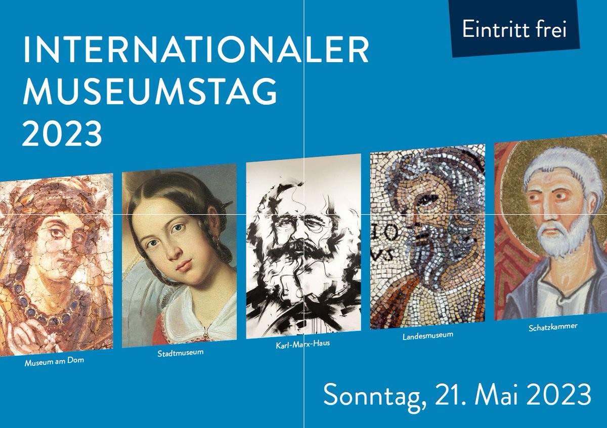 karlmarxhaus's tweet photo. Heute ist Internationaler Museumstag! Zwischen 10 und 18 Uhr laden wir euch ein, uns zu besuchen und neben der Dauerausstellung rund um Leben und Wirken von Karl Marx auch die Wanderausstellung #LeselandDDR zu besuchen. #imt #imt23 https://t.co/RcOoGVTRbF