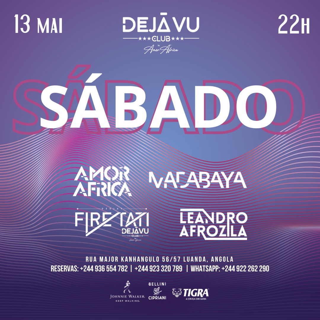 Club3Dejavu's tweet photo. 🎉🎶 A festa continua no Dejavu Club no sábado! 

Djs:@djamorafrica.official @djfiretatiofficial @djleandroafrozila_official
@djmadabaya

Reservas : 927967587 - 936 554 782

#DejavuClub #Sábado #DJsDaCasa #NoiteAnimada #Música #Diversão #Angola #VemDançar 🎉🎶💃 https://t.co/XA56ZbvG9a