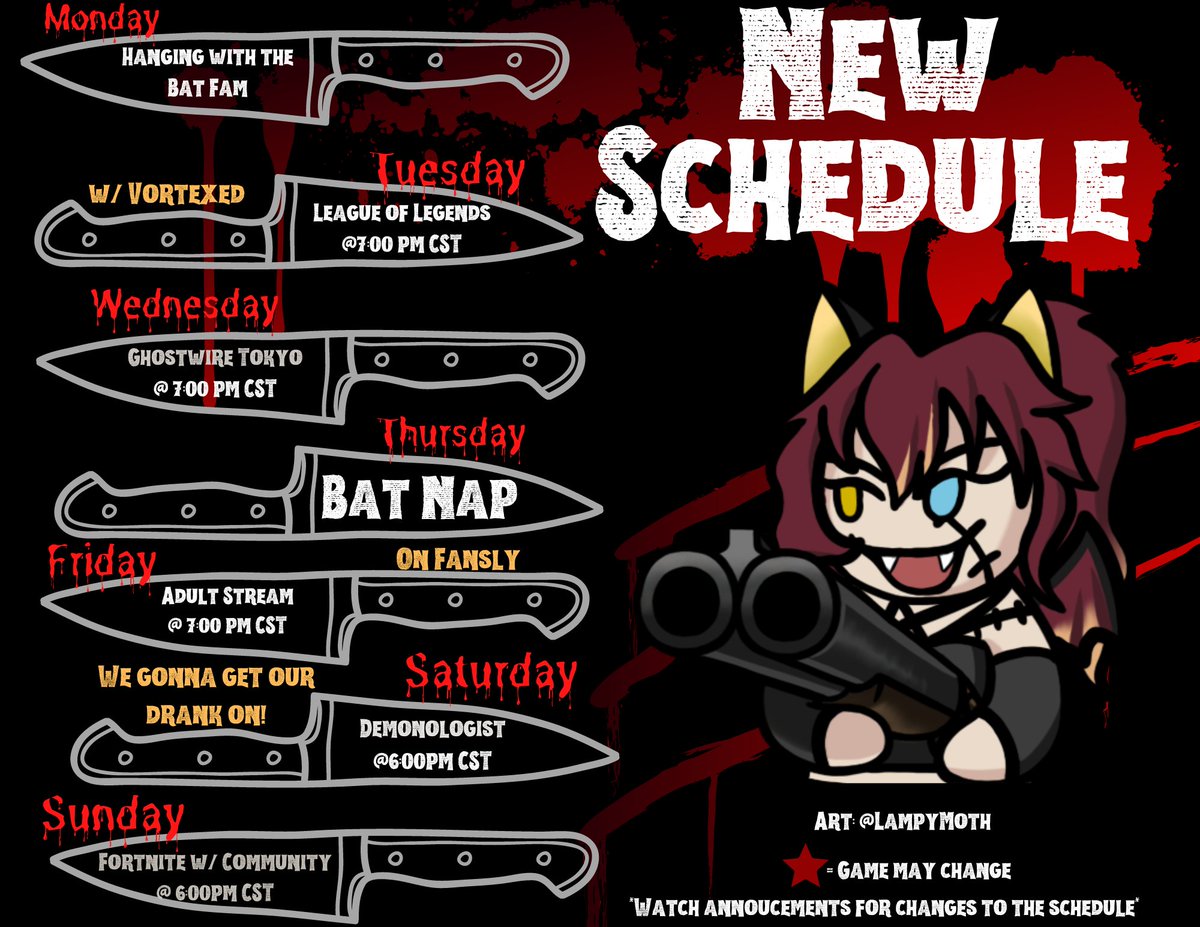 ZombiepandemicG's tweet image. Hope you are all having a wonderful day! 
I forgot to post this yesterday but I cannot wait to see you guys for some shenanigans later in the week &amp;gt;:3
#Vtuber #NewSchedule #ENVtuber