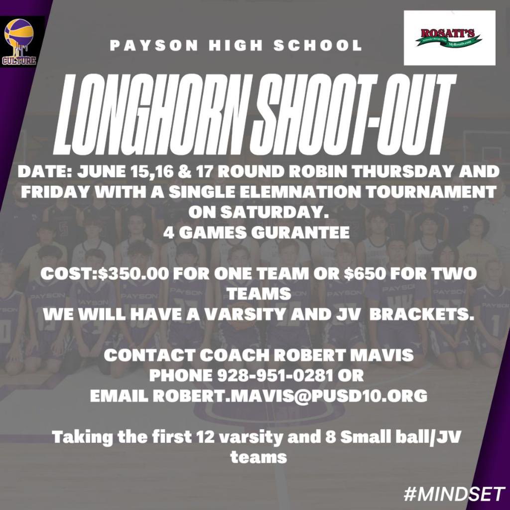 CoachFreemanAz's tweet photo. Looking for 2-4 Varsity teams to join this event! Personally participated in it the last couple of years! You won’t find a better Coaches Hospitality room! Payson’s gym/dome is one of the best floors to play on! Great team building as well, nice get away for Coaches &amp; players!! https://t.co/paPzQciCF1