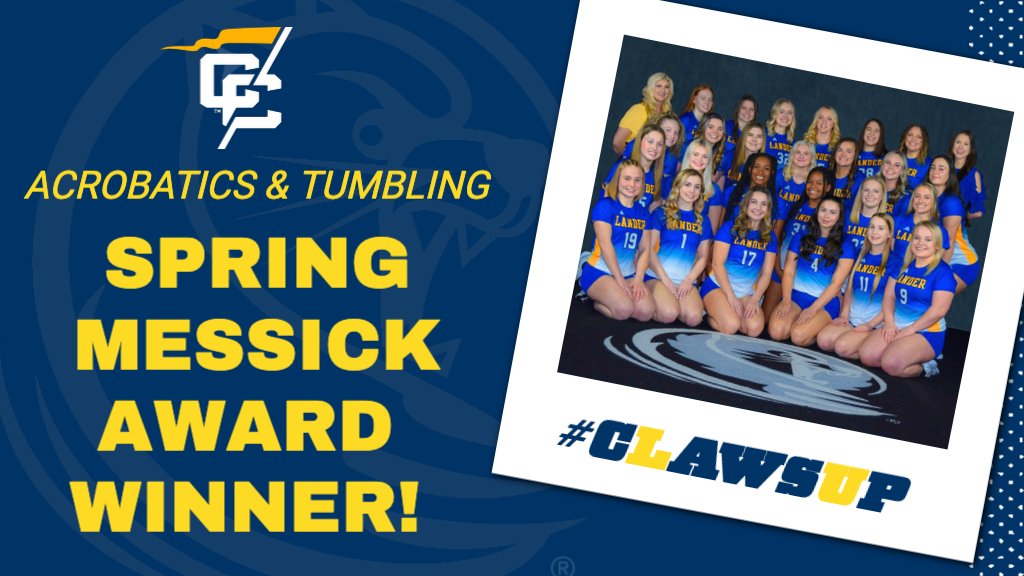 Lander Athletics (@landerathletics) on Twitter photo Congratulations to <a href="/LanderAcroTumb/">Lander Acrobatics & Tumbling</a> on winning their first <a href="/ConfCarolinas/">Conference Carolinas</a> Messick Award! #cLawsUp
landerbearcats.com/news/2023/5/15… Congratulations to <a href="/LanderAcroTumb/">Lander Acrobatics & Tumbling</a> on winning their first <a href="/ConfCarolinas/">Conference Carolinas</a> Messick Award! #cLawsUp
landerbearcats.com/news/2023/5/15…