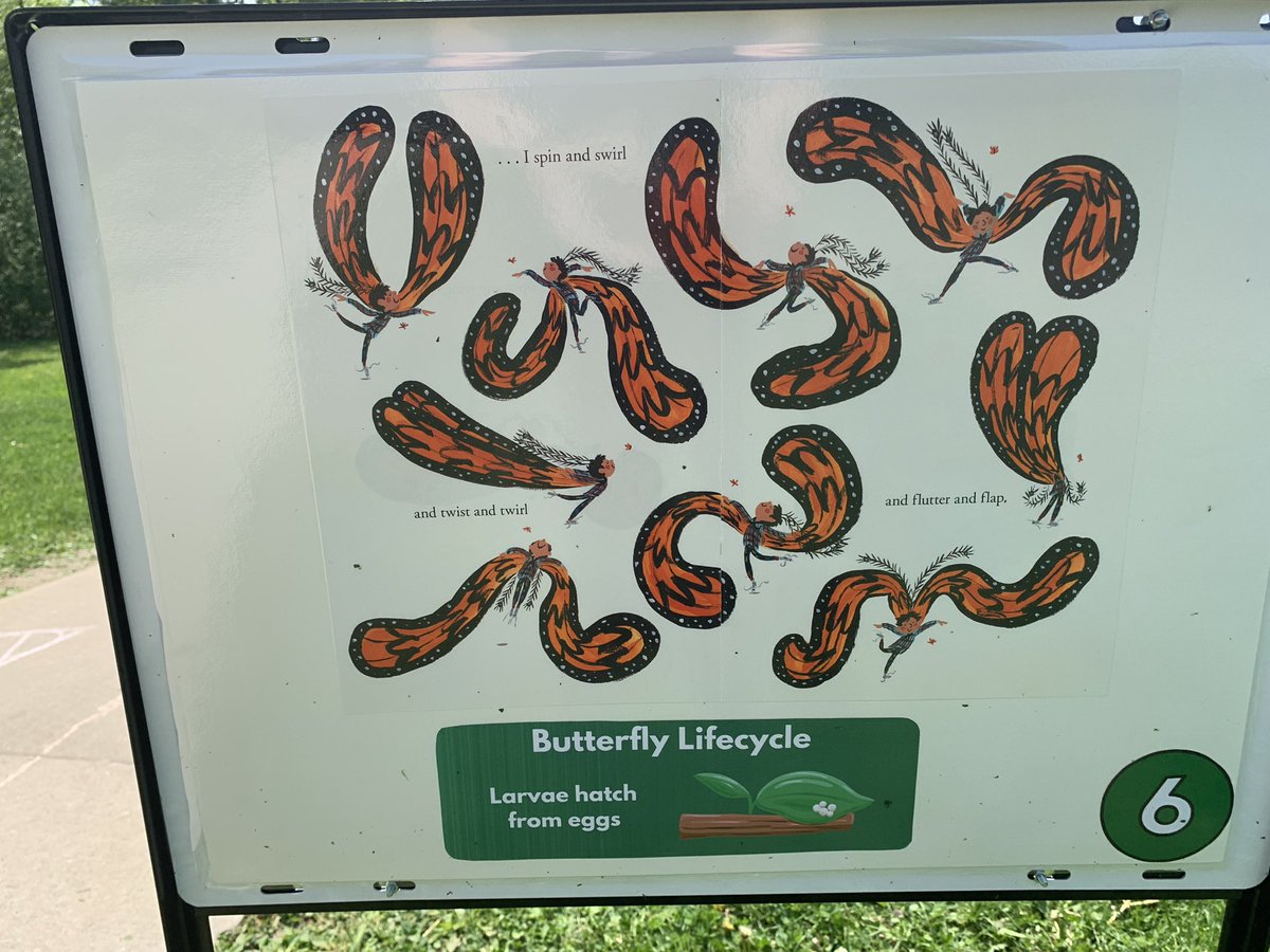 A2CUCU's tweet photo. So excited b/c @A2KingSchool has our first Story walk featuring Butterfly Child by Marc Majewski
Thank you to @A2schools Environmental Sustainability for the mini-grant. SEL, movement, life science, environmental Ed &amp; literacy all connected! https://t.co/RLiuQNVhgQ