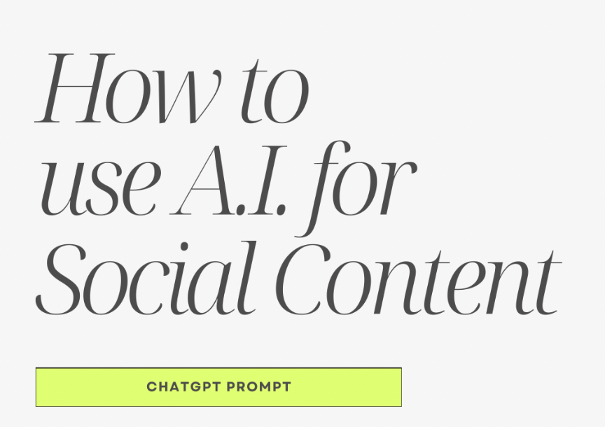 Learn to leverage ai and you’ll never stare at a blinking cursor again - seriously!

Here’s one way to use ai for social content (or a sales page) :

linkedin.com/posts/heykatie…

#aicontentcreation #aiforsocialmedia #chatgpt #chatgptprompts