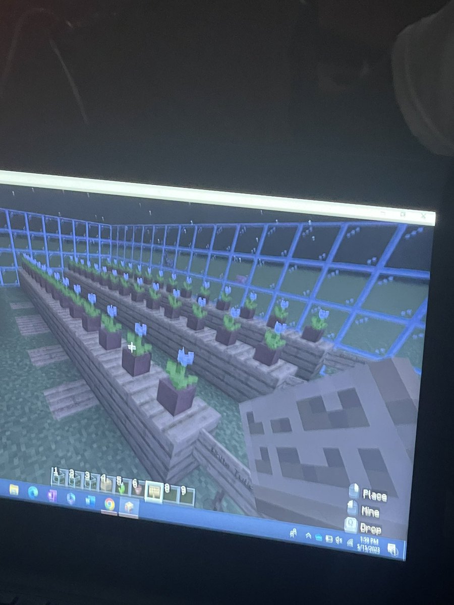 Check out these @WhiteOakVikings AgScience Ss creating greenhouses for their Horticulture class! Love seeing their creativity and engagement while building their worlds! #MinecraftEdu #OnslowDLT