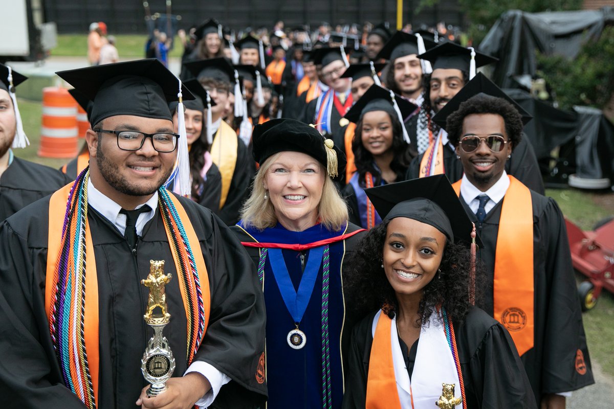 MercerYou's tweet photo. Five Star Stadium was filled with love, ambition and pride this morning during our final commencement on the Macon campus. Our #ClassOf2023 is ready to change the world, and we canโt wait to see it! #Mercer2023 https://t.co/dOKwgn9NKp