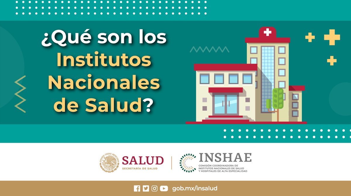 CCINSHAE_mx's tweet photo. 📌CCINSHAE | #Hiloinformativo

¿Qué son los Institutos Nacionales de Salud? ¿Cuáles están coordinados por la CCINSHAE? 🤔🏥

Descúbrelo en el siguiente🧵 https://t.co/N50BlTc6J6