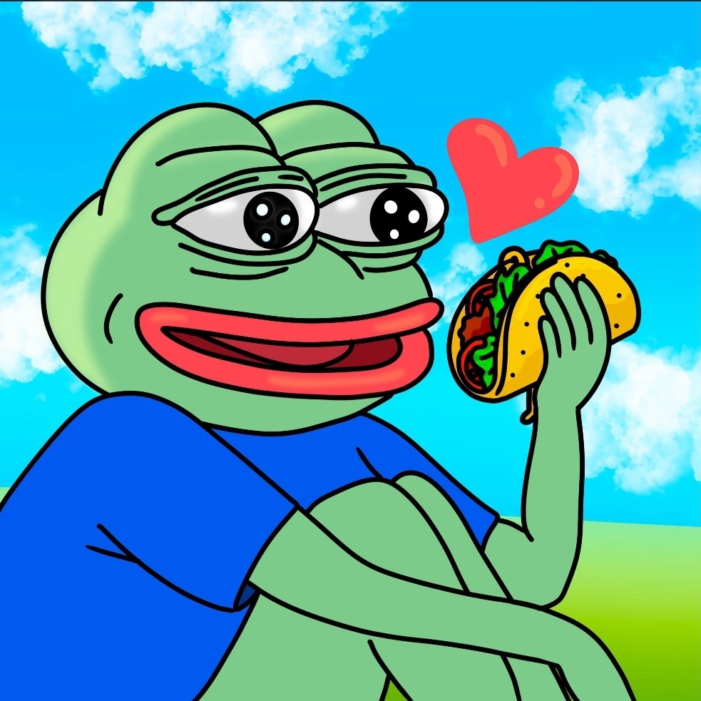 Woop woop. Had a special airdrop today from @TacoTribeNFTs The way Pepe looks at his Taco is the same as I look at Tacos right before I eat them #tacotribe #nfts #tacolife