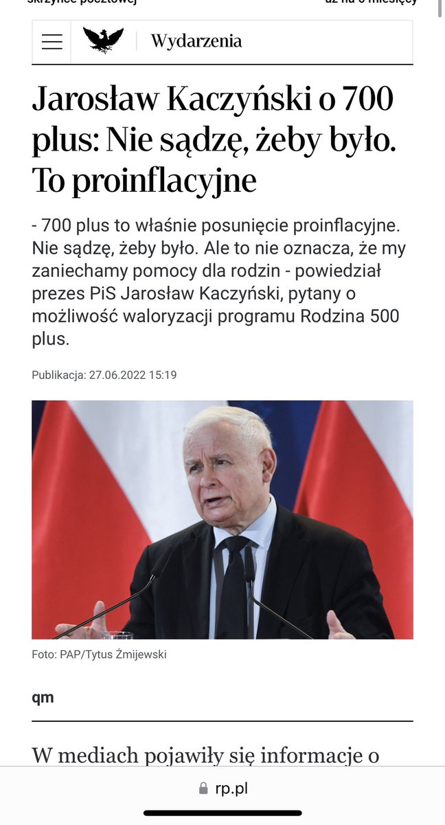 kowalczykmarcin's tweet photo. @MarlenaMalag @pisorgpl Prezes krytykował #700plus 😁! Co Pani na to😁? https://t.co/lSUggmhH2g