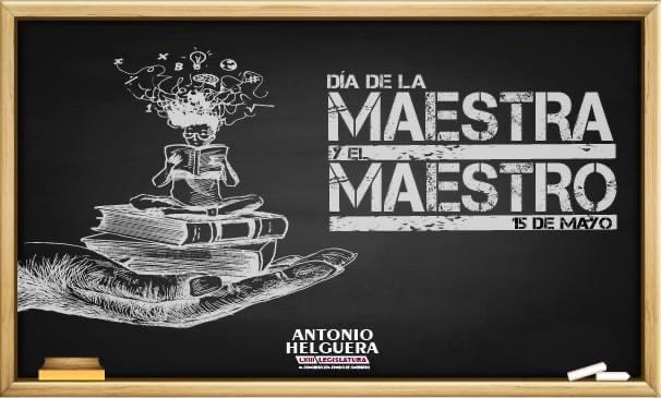 Mi reconocimiento para las maestras y maestros por esa paciencia que tienen para enseñar, gracias por ese esfuerzo y comprensión.

El #DíaDelMaestro fue decretado en 1917 por Venustiano Carranza.

¡Gracias por ser parte del cambio!

#15deMayo