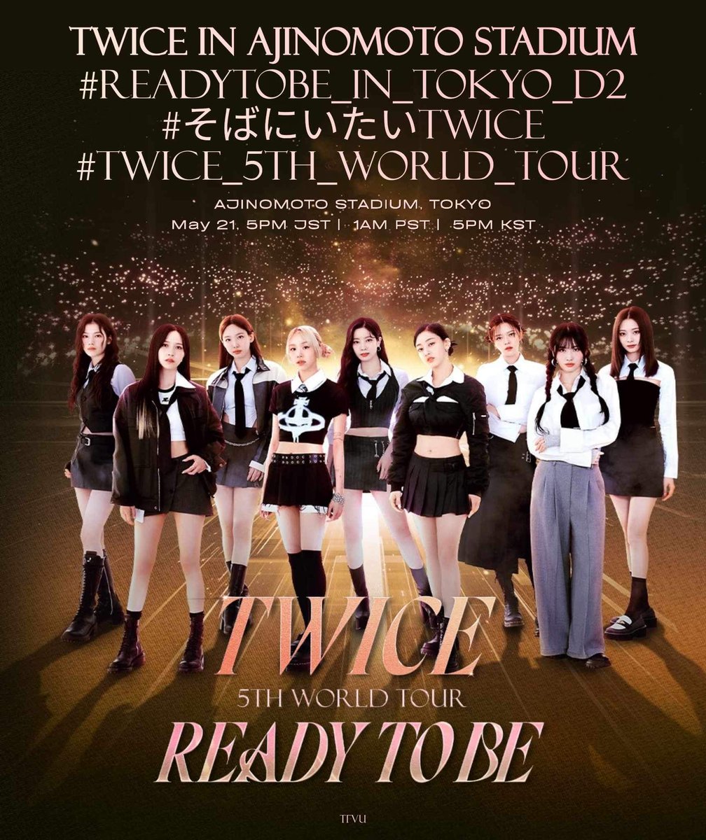TRENDING PARTY STARTS NOW!

Drop/use the tags + include photos, comments, and gifs to not mark as spam. Like &amp; RT.

Overall target reach:
🎯1M Replies, RTs, Likes

TWICE IN AJINOMOTO STADIUM
#READYTOBE_IN_TOKYO_D2
#そばにいたいTWICE
#TWICE_5TH_WORLD_TOUR 
<a href="/JYPETWICE/">TWICE</a>