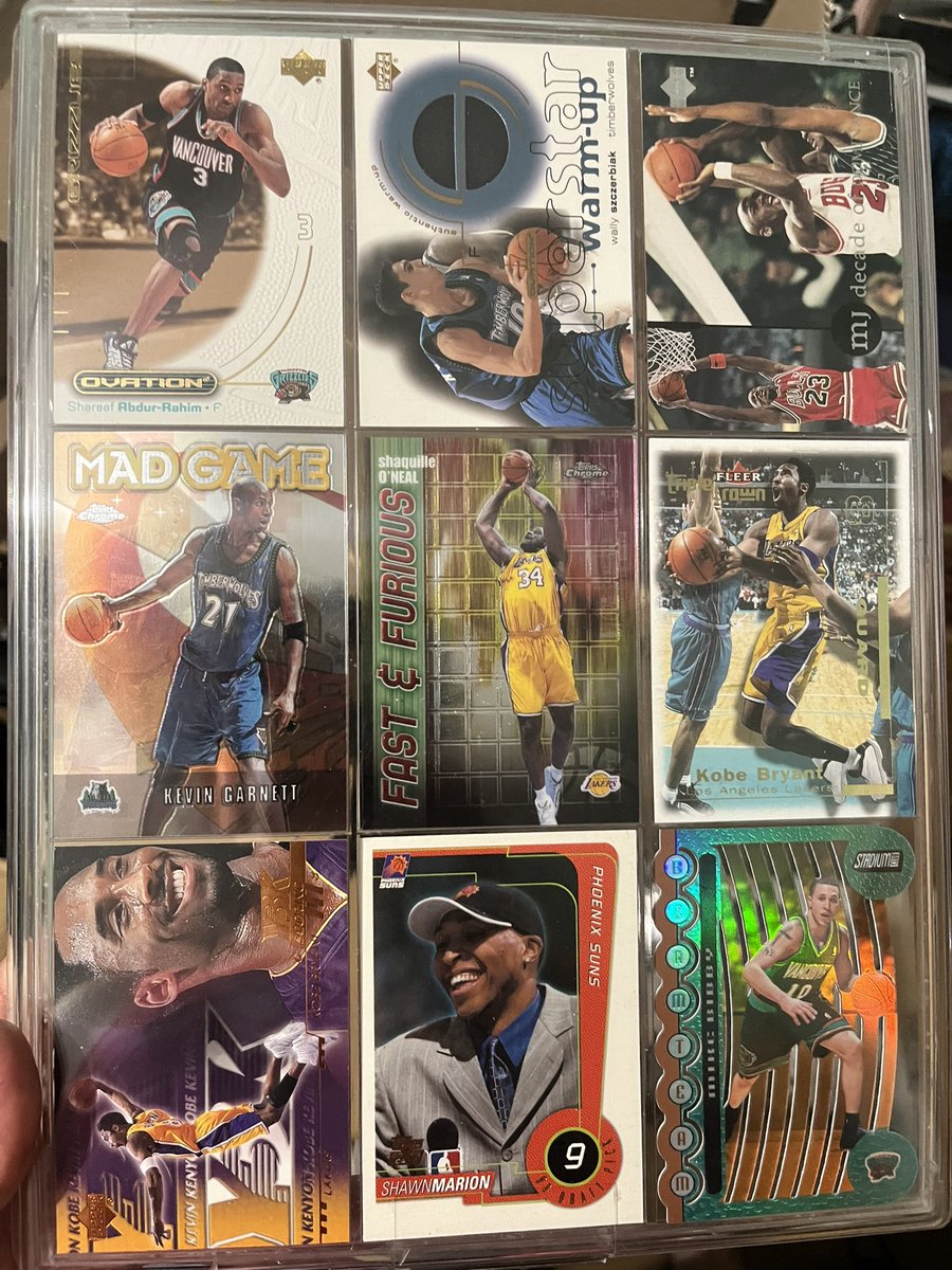 thecrassceiling's tweet image. My dad owned a sports card store in the 90s and was a collector of all kinds of treasures so going through his stuff is such a trip bc it’s like broken watches, pogs, stamps, and then Kobe Bryant cards or a signed Larry Bird picture. Wild.