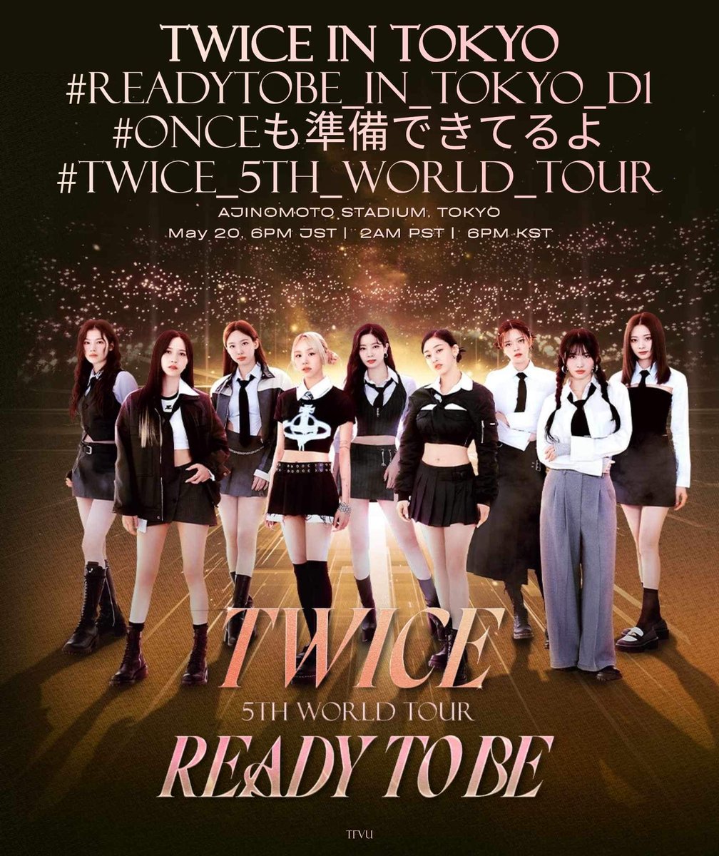 TRENDING PARTY STARTS NOW!

Drop/use the tags + include photos, comments, and gifs to not mark as spam. Like &amp; RT.

Overall target reach:
🎯1M Replies, RTs, Likes

TWICE IN TOKYO
#READYTOBE_IN_TOKYO_D1
#ONCEも準備できてるよ
#TWICE_5TH_WORLD_TOUR 
<a href="/JYPETWICE/">TWICE</a>