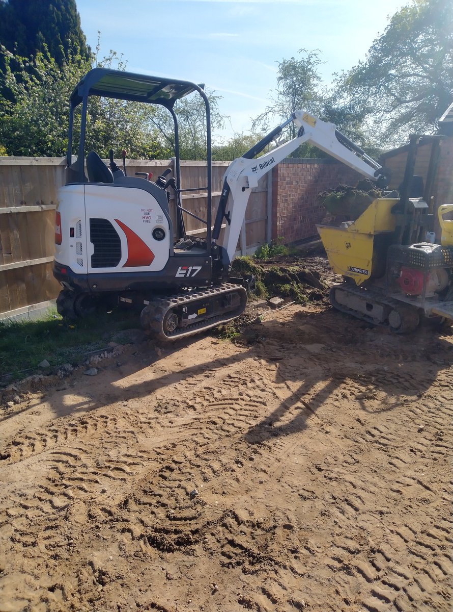 New bobcat addition to help with muck shifting #landscaping #Nottinghamshire