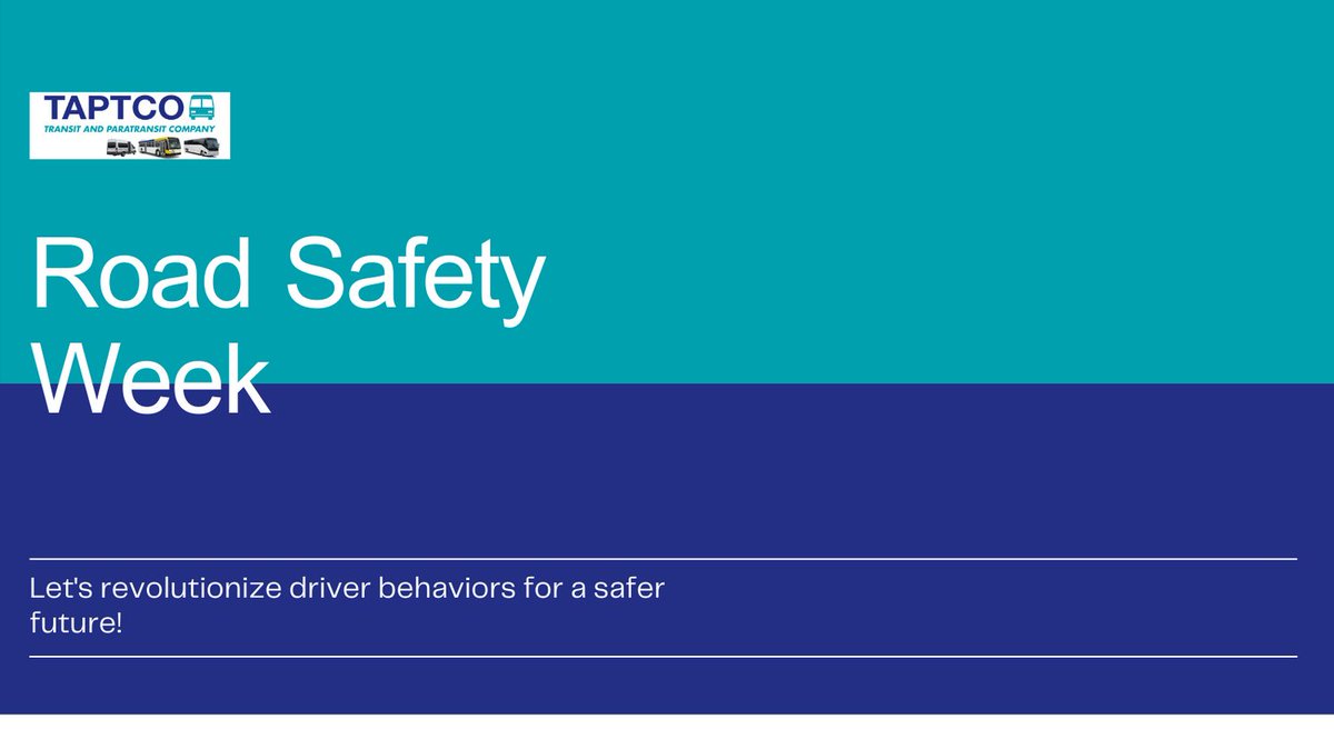 taptco's tweet image. Join TAPTCO as we provide Entry Level Driver Training Compliant programs that transform drivers into safety-conscious road users. Together, we can make a difference! #RoadSafetyWeek #SafeDriving #busdrivertraining #transit