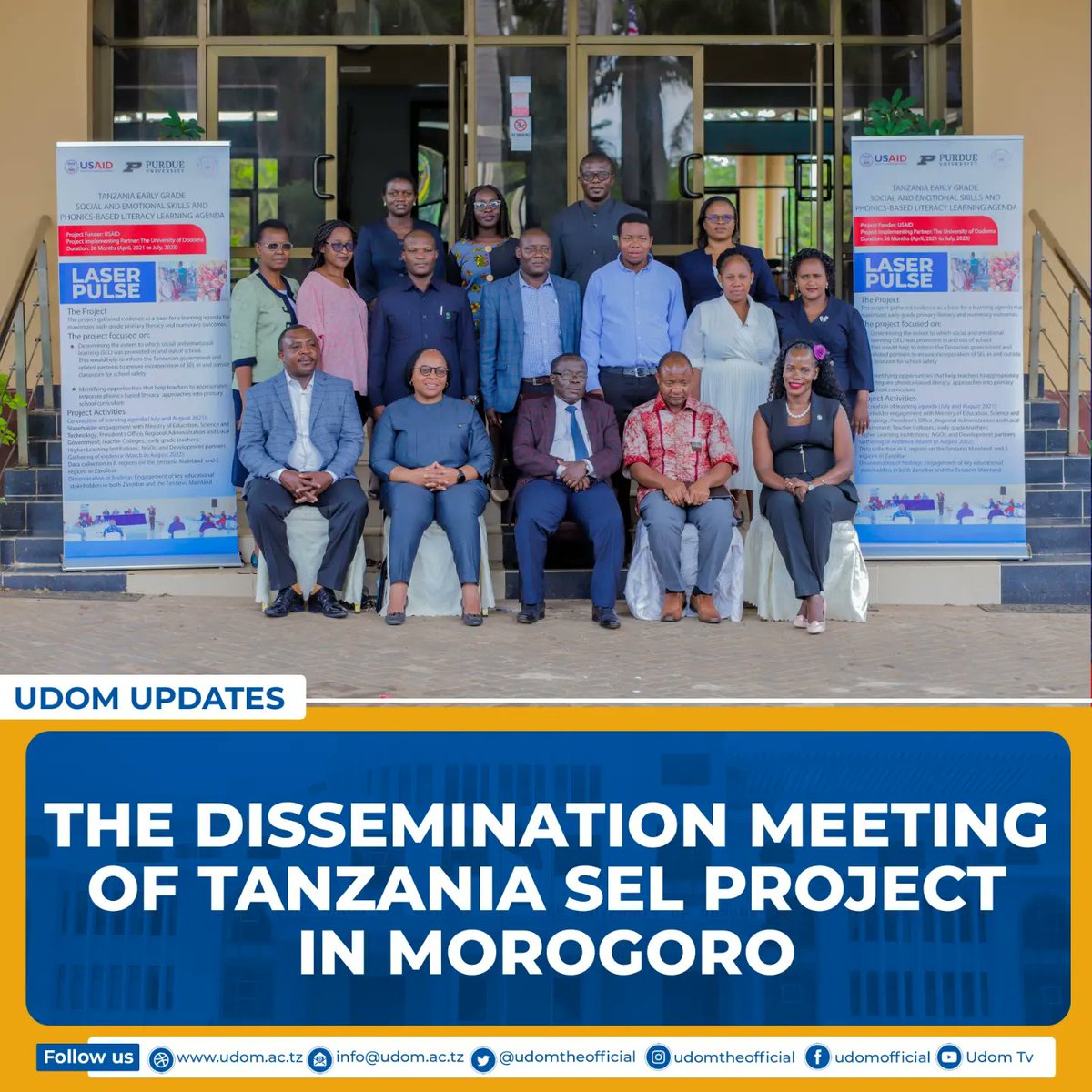 The Guest of Honour thanked USAID funding to the Project for creating evidence for improved school safety,  inform policy and
 practices for improved learning outcomes.
#LASERResearch 
<a href="/AfricaResilient/">ResilientAfrica Net</a>
<a href="/LASERPULSE2/">LASERPULSE</a> <a href="/USAID/">USAID</a> <a href="/wizara_elimuTz/">Wizara ya Elimu Tanzania</a> <a href="/caselorg/">CASEL</a> <a href="/UNESCO/">UNESCO 🏛️ #Education #Sciences #Culture 🇺🇳</a> <a href="/WorldBank/">World Bank</a>
@secd_lab