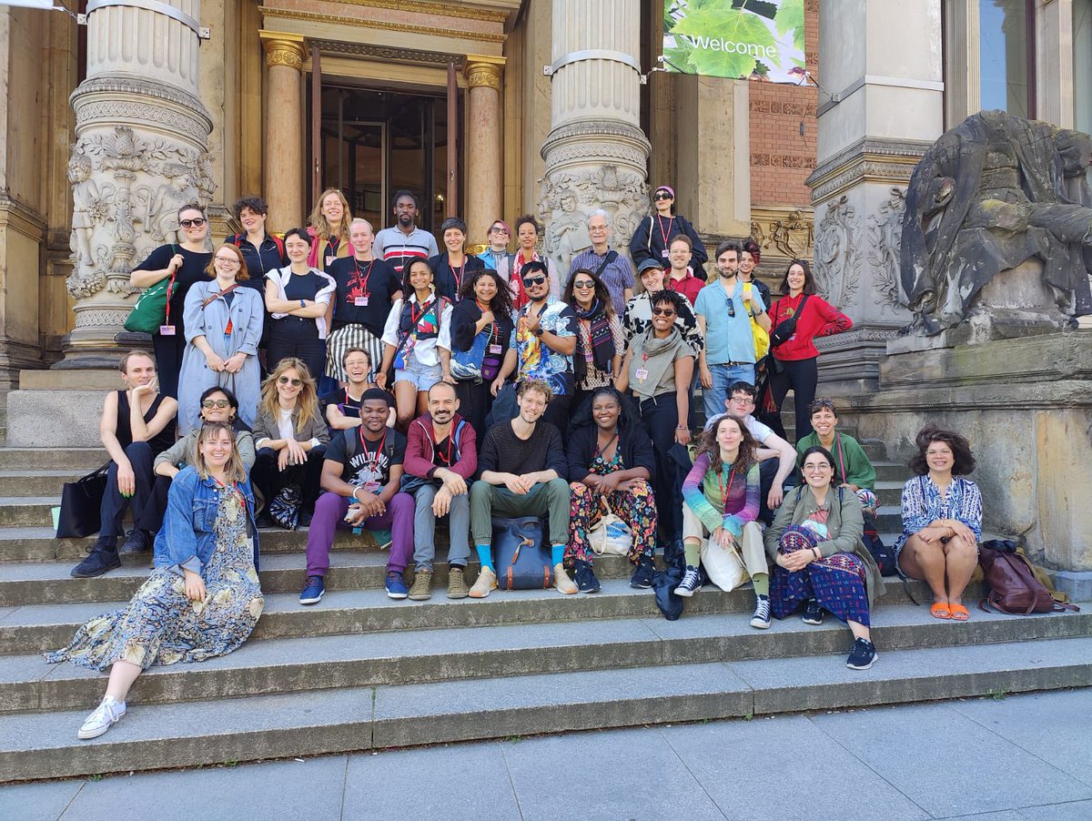International Forum @blnfestspiele Theatertreffen 2023 - pictured outside Martin Gropius Bau. The most beautiful group of thinkers & makers. 

Made possible with the support of @GI_Irland @goetheinstitut.