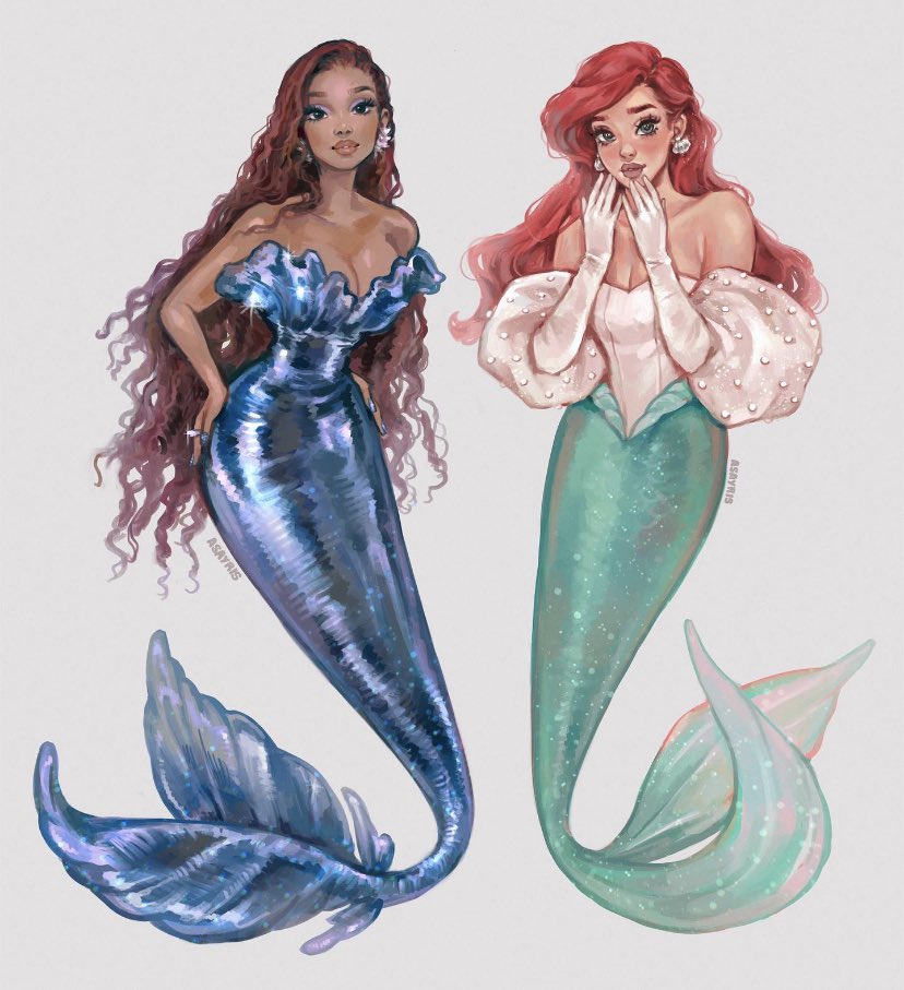 asayris_art's tweet image. Ariel 🐚🧜🏻‍♀️ #TheLittleMermaid