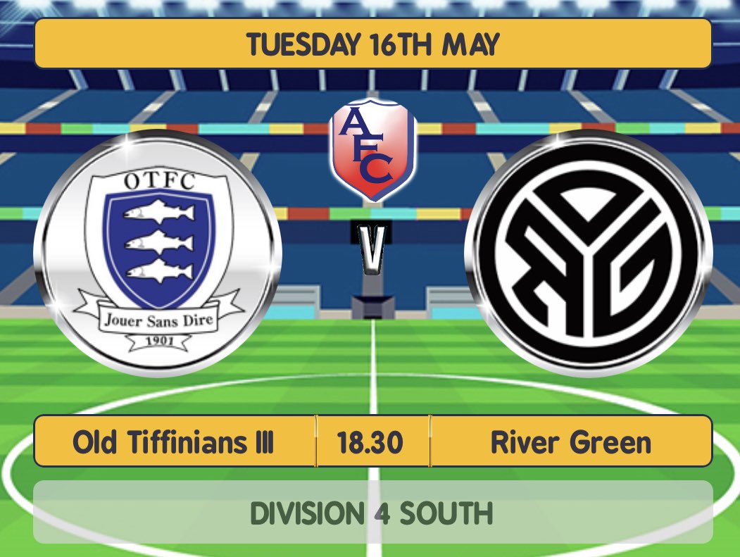RiverGreenFC's tweet photo. Last game of the season tomorrow @OldTiffiniansFC 3s https://t.co/4tb89liU02