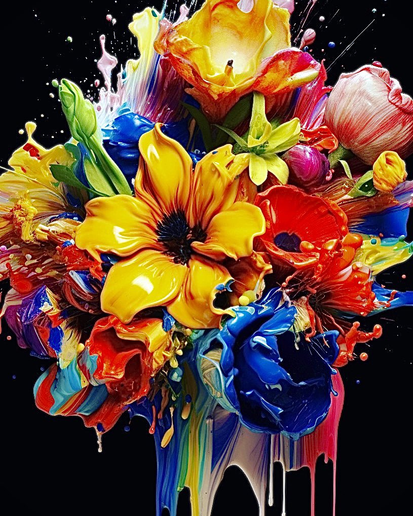 NSLighthous's tweet photo. Look at this Mother’s Day bouquet created via #midjorney #AIart #aigeneratedart #blockchain https://t.co/8fMFFEKlxY