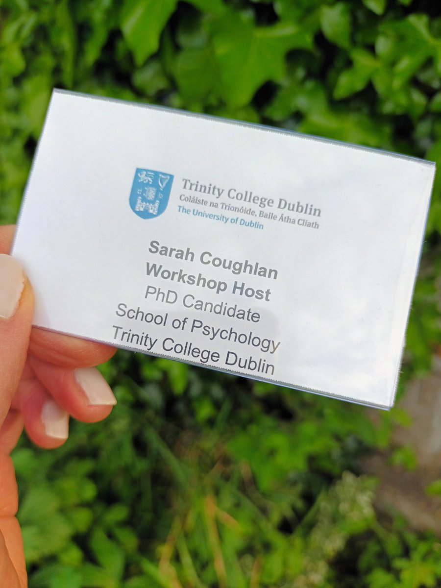 SarahACoughlan's tweet photo. Had an amazing time delivering a @PgrTCD conference workshop alongside @mccartpm, @msmaryquirke, @BarbaraRingwoo1 &amp; @conormcguckin (and let's not forget @gaston_mccarthy) on advancing inclusive research through universal design thinking! 

Thank you to everyone that took part! 😄 https://t.co/2jAZ7BuBZb
