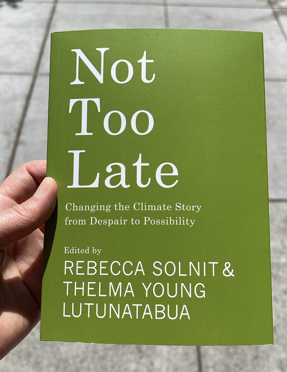 A #MothersDay gift from my daughter, @NotTooLate_Hope edited by @RebeccaSolnit and @Thelma_Lutun 

#ClimateCrisis #ClimateEmergency